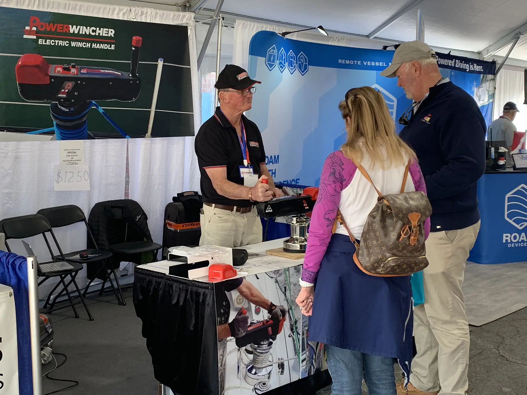 Sailboat Electric Winch Handle at Spring Annapolis Sailboat Show | Powerwincher